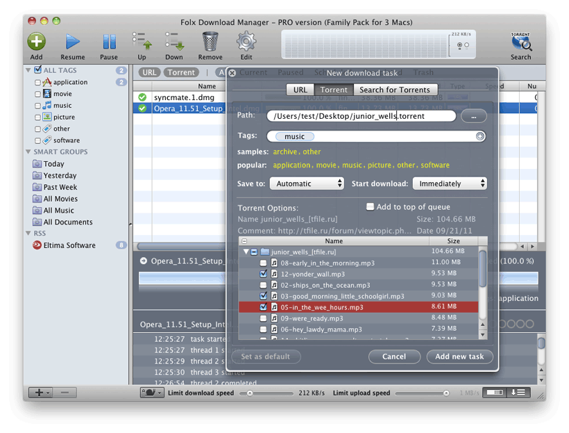 does downloading torrents with fdm