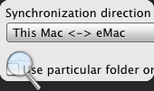 Sync Macs in three directions Synchronize several Macs