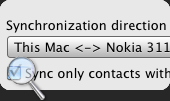 Sync Mac and Nokia in three directions Mac Nokia sync software