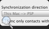 Transfer data between Mac and PSP Mac and PSP synchronization