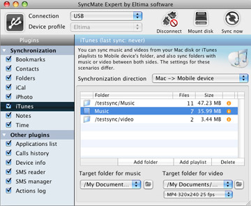 Nehmen Sie Ihre Lieblingsmusik mit – synchronisieren Ihren Mac und Pocket PC.