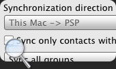 Mac and PSP synchronization