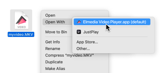Cómo abrir videos en Mac.