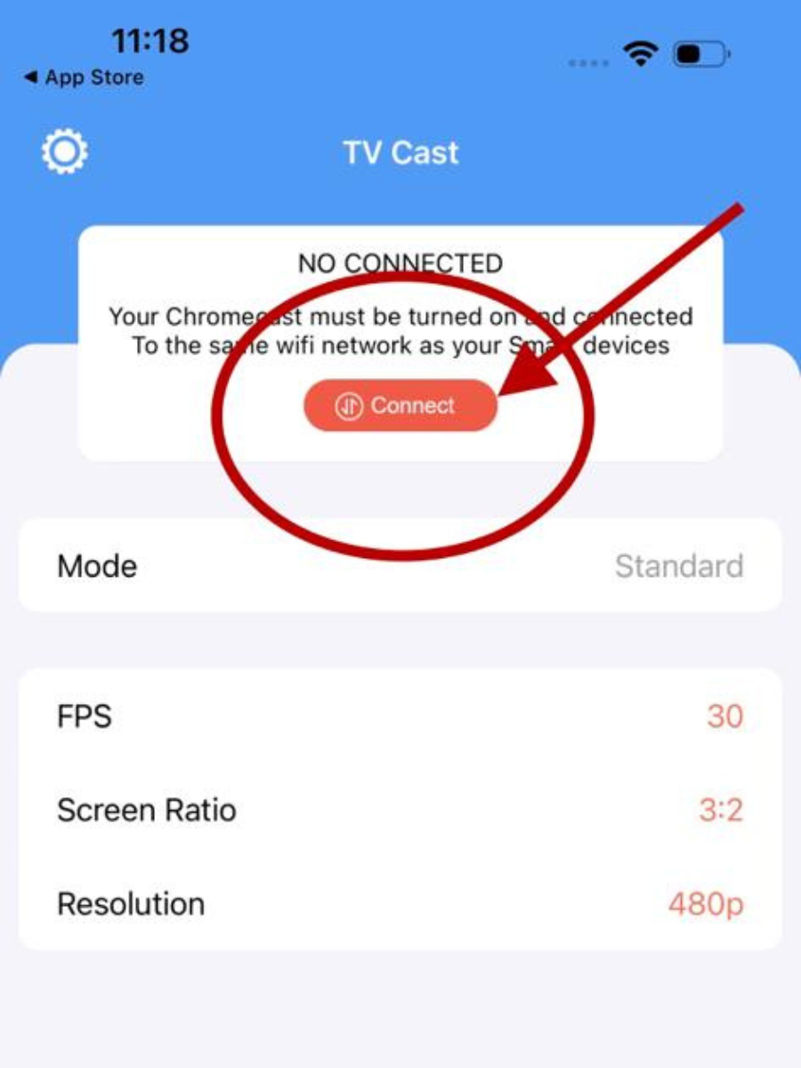 Find your TV to start screen mirroring from iPhone to TV
