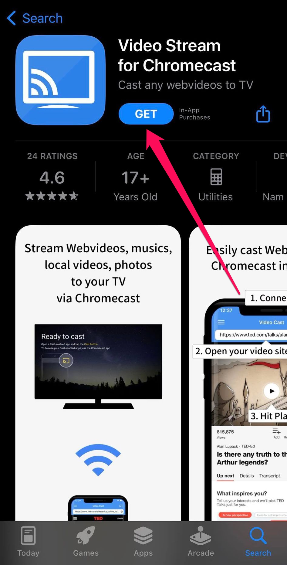 Cast amazon prime best sale to chromecast from iphone