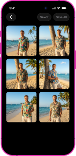 Tap Generate to start the process