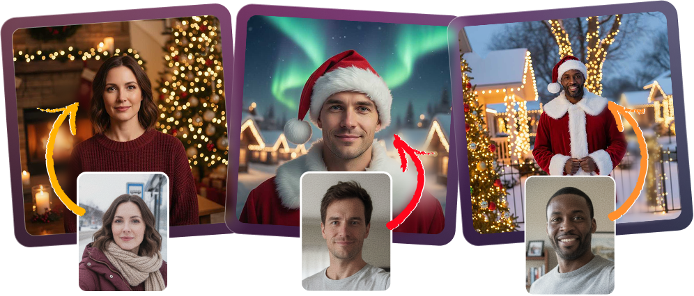 Generate AI Christmas portraits