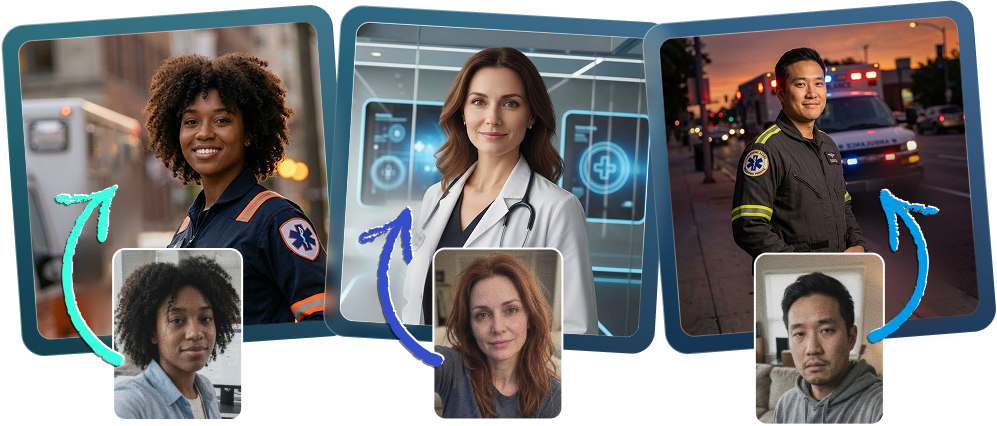 Generate AI doctors photos