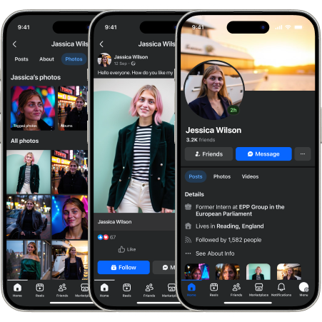 Share your AI portrait on social media