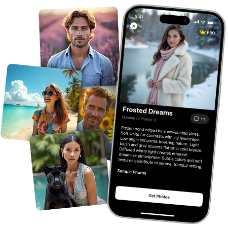 Create high quality photos in seconds