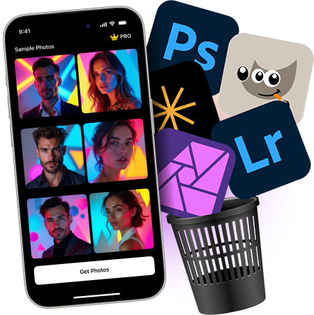 Studio quality Instagram photos in seconds