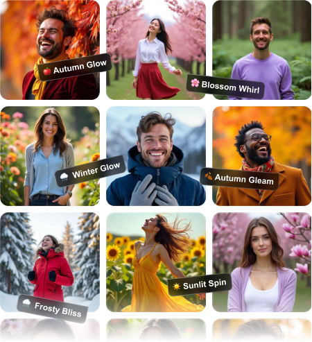 Explore a variety of templates for your photos