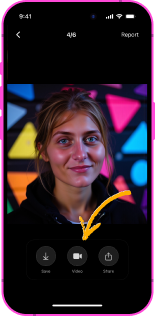 Tap on photo to animate