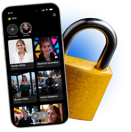 Complete privacy of your created photos and videos