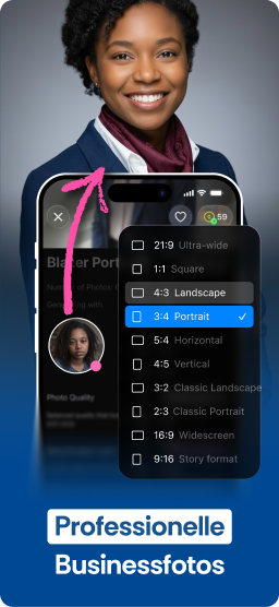 Generer AI business foto til dit CV