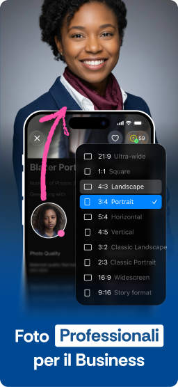 Genera una foto AI per il tuo CV