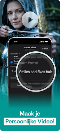 Maak een AI-video van een foto
