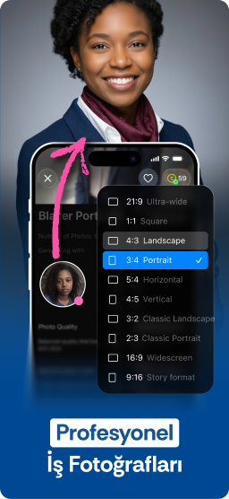 CV'niz için AI iş fotoğrafı oluştur