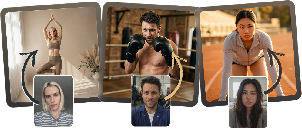 Generate AI fitness photos