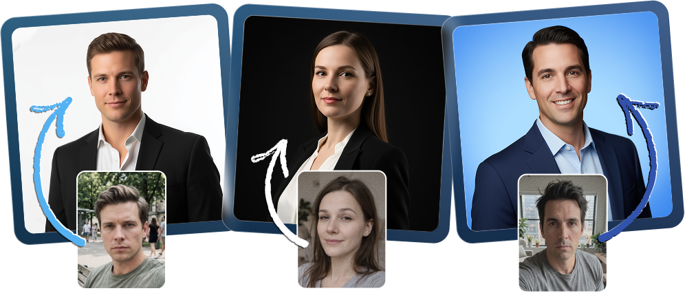 Generate AI team photos