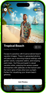 Select a template for your photo