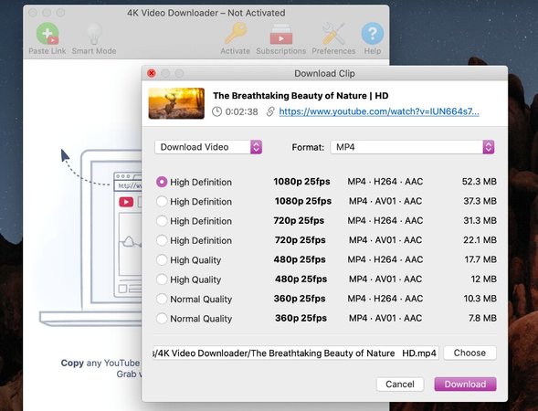 YouTube Downloader pour macOS