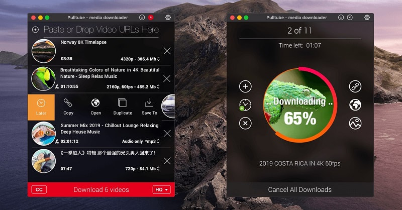 Pulltube ist eine Mac-App, mit der Sie jede Art von Video speichern können.