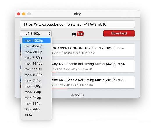  使用 Mac 免費應用程序下載 YouTube 視頻。