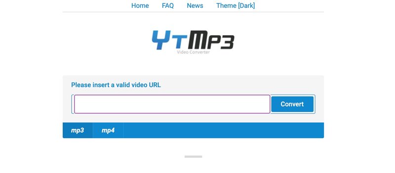 YTMP3 온라인 변환기.