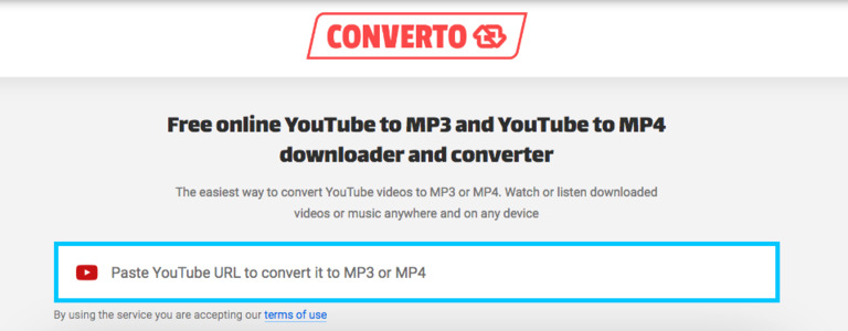 Converto MP3 online downloader