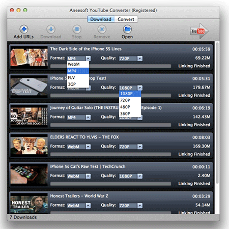 Aneesoft YouTube Converter pour Mac Aneesoft YouTube Converter pour Mac