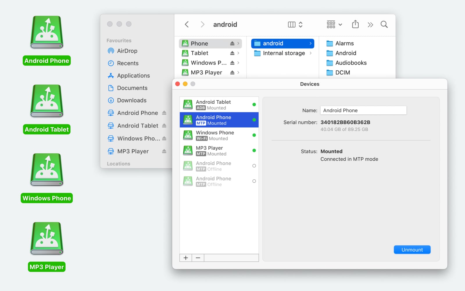 2025年のMacとAndroid間の最高のファイル転送。