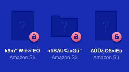 Amazon S3 encryption - Andere App/ Anderes Gerät