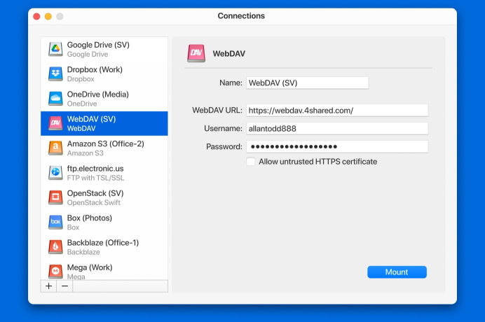 webdav client for mac