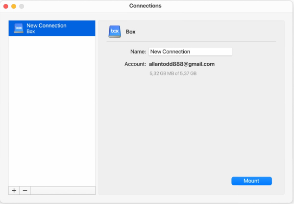  Accessing Box Drive via CloudMounter on macOS
