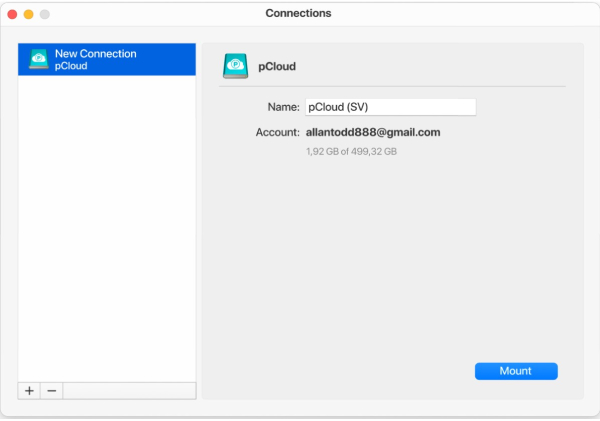 Accessing pCloud Drive via CloudMounter on macOS Accessing pCloud Drive via CloudMounter on macOS