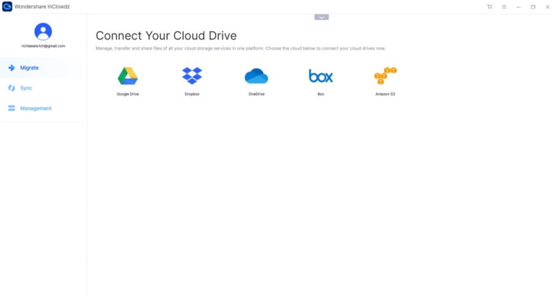 Transfer and manage your multiple cloud files in one place.