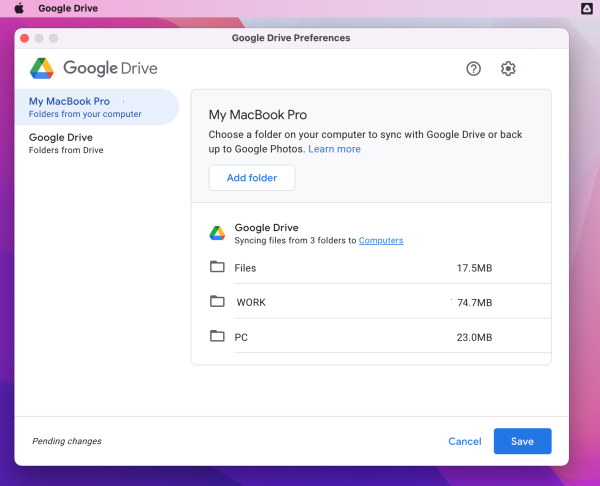 Desktop-Google Drive