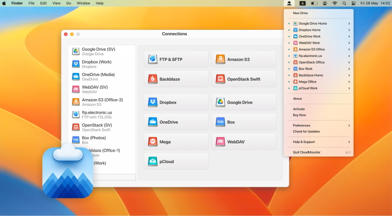 Manage your multiple cloud files with one app