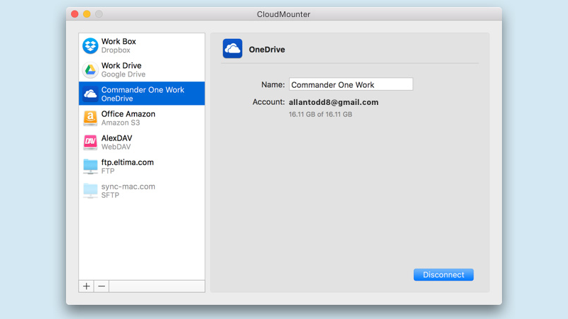 using onedrive as a network drive for the mac