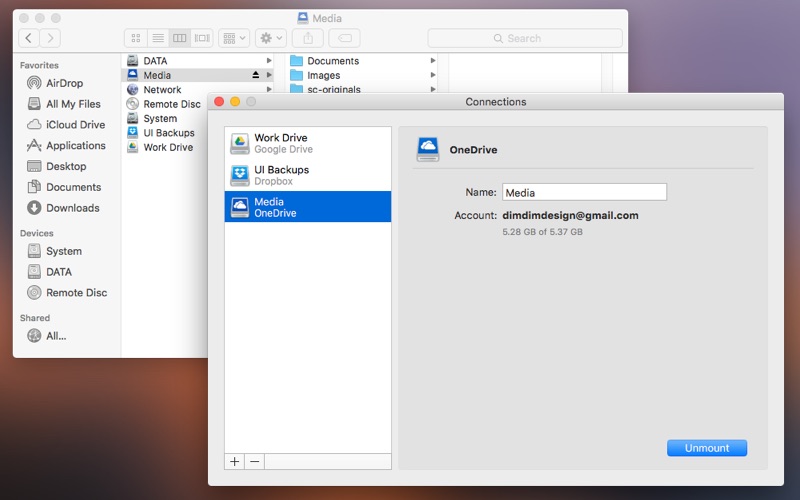 onedrive or dropbox for mac