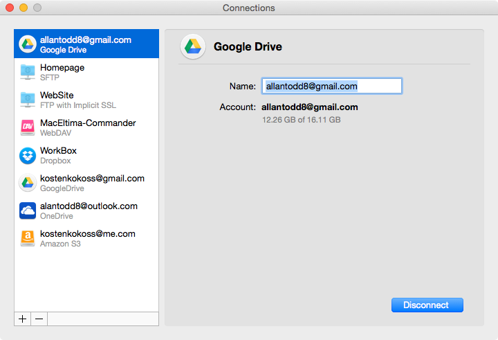 Google Drive клиент для Mac