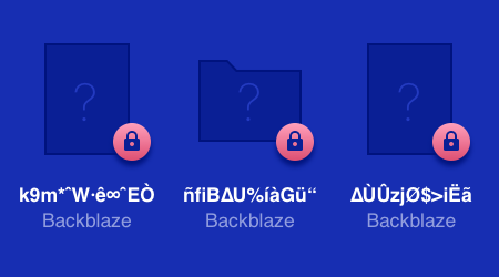 Backblaze encryption