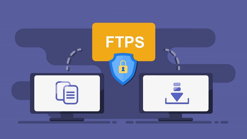 FTPS adds the creation of encrypted sessions using the SSL.