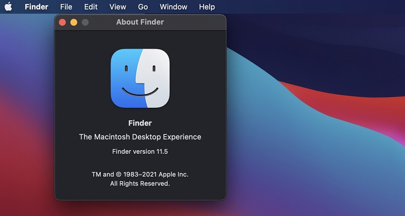 Finder ist auf allen Mac OS-Geräten verfügbar.