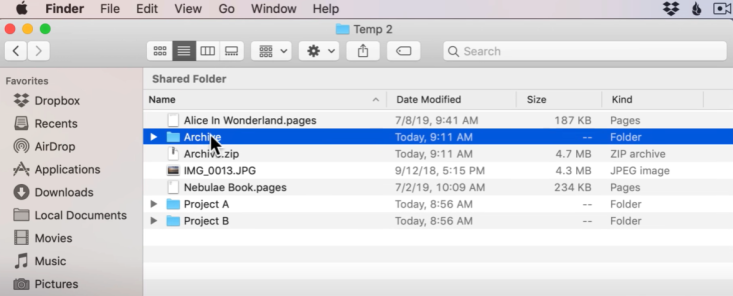 extract zip files mac