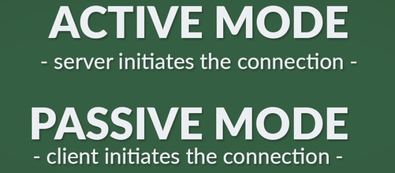 Active and Passive modes