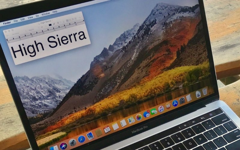 High Sierra の画面