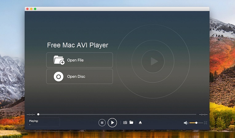 Elija este Free AVI Player para Mac