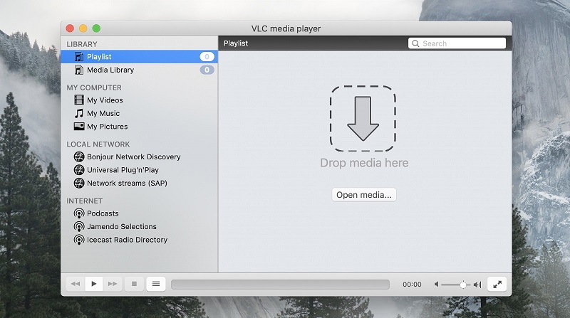 Spielen Sie WebM auf dem Mac mit dem VLC Media Player ab.
